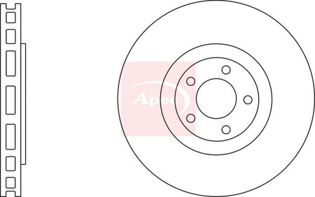 Apec DSK3202 Brake Disc - 1