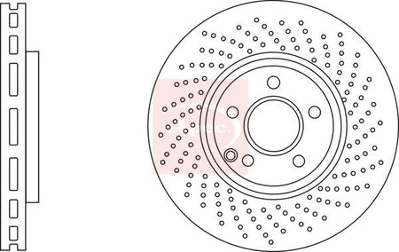 Apec DSK3204 Brake Disc - 1