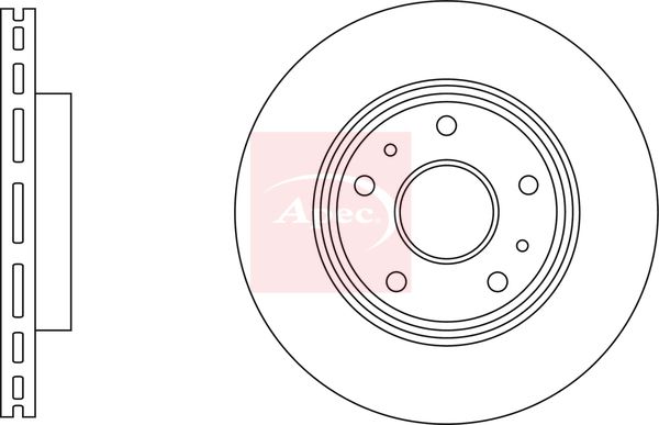Apec DSK3207 Brake Disc - 1