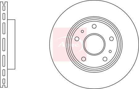 Apec DSK3207 Brake Disc - 1