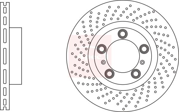 Apec DSK3210 Brake Disc - 1
