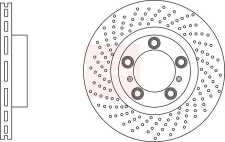 Apec DSK3210 Brake Disc - 1