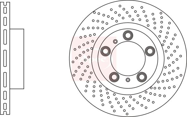 Apec DSK3211 Brake Disc - 1