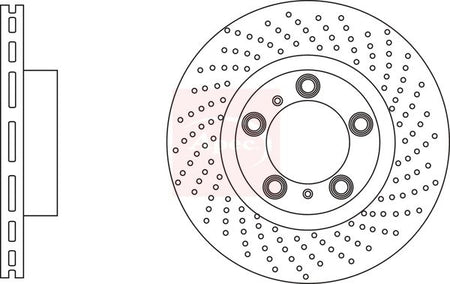 Apec DSK3211 Brake Disc - 1