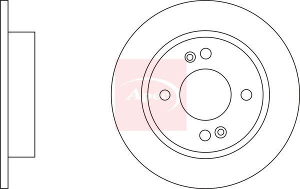 Apec DSK3216 Brake Disc - 2