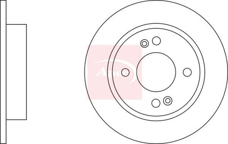 Apec DSK3216 Brake Disc - 2