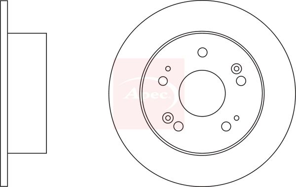 Apec DSK3221 Brake Disc - 1