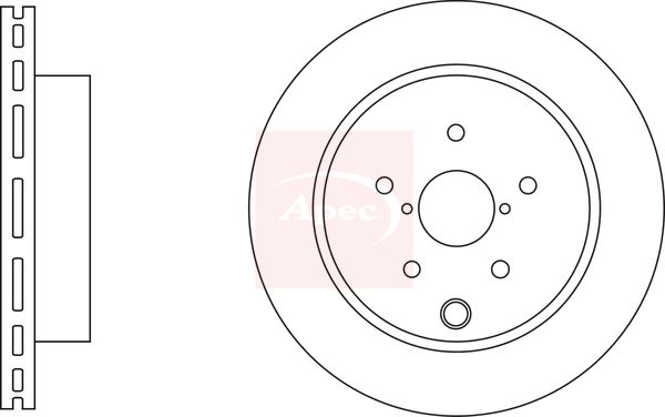 Apec DSK3224 Brake Disc - 1