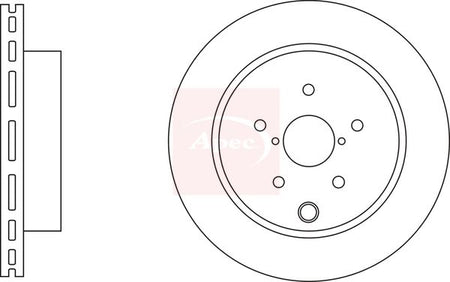 Apec DSK3224 Brake Disc - 1