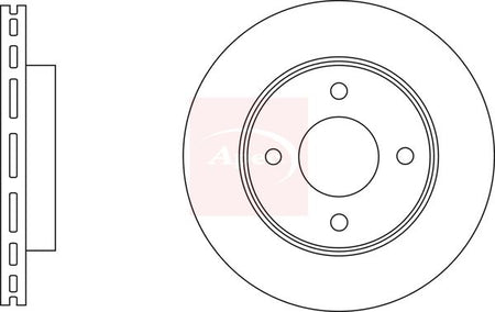 Apec DSK3226 Brake Disc - 1