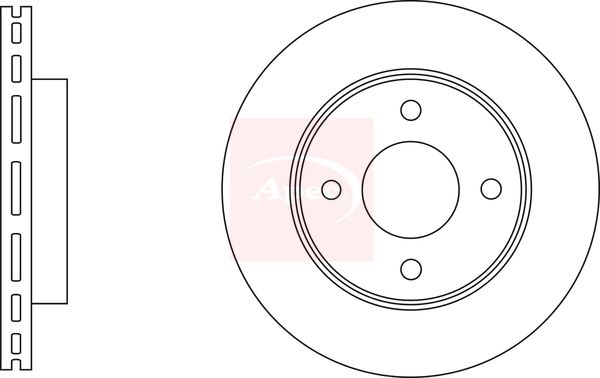 Apec DSK3226 Brake Disc - 1