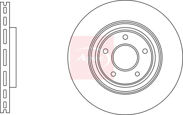 Apec DSK3227 Brake Disc - 1