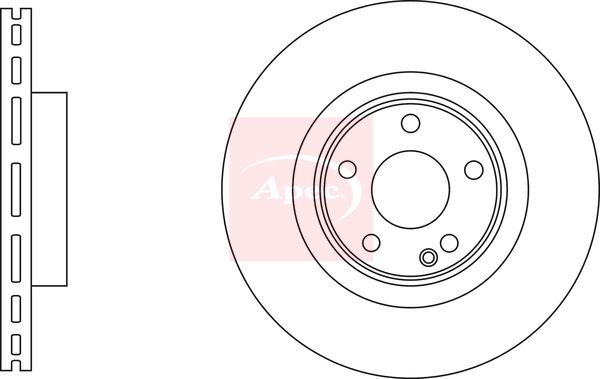 Apec DSK3229 Brake Disc - 1