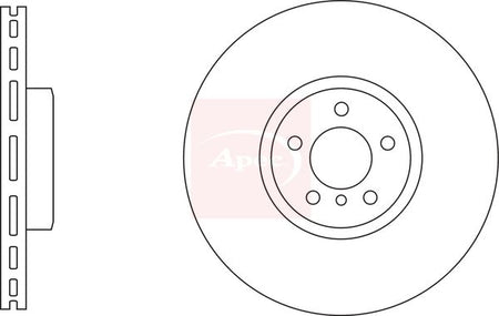 Apec DSK3232 Brake Disc - 1