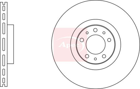 Apec DSK3233 Brake Disc - 1