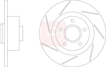 Apec DSK3234 Brake Disc - 1