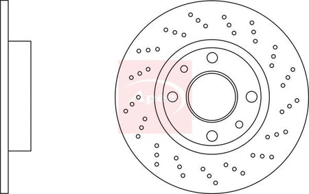 Apec DSK3235 Brake Disc - 1