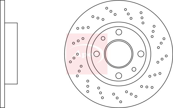 Apec DSK3235 Brake Disc - 1
