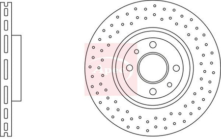Apec DSK3236 Brake Disc - 1