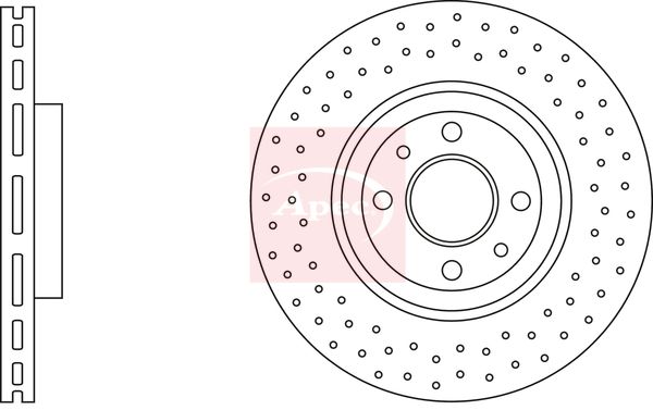 Apec DSK3236 Brake Disc - 1