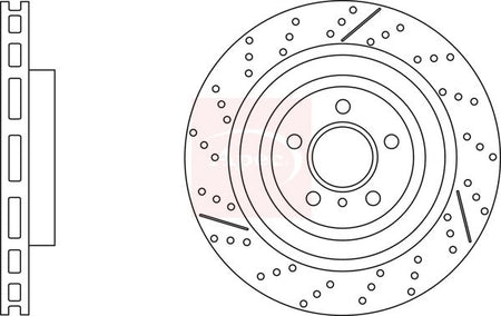 Apec DSK3238 Brake Disc - 1