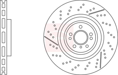 Apec DSK3239 Brake Disc - 1