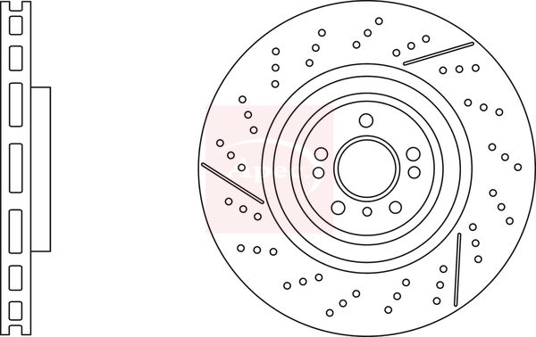Apec DSK3239 Brake Disc - 1