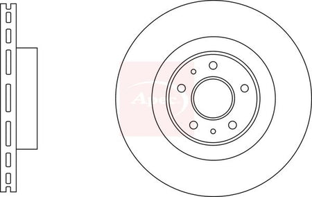 Apec DSK3240 Brake Disc - 1