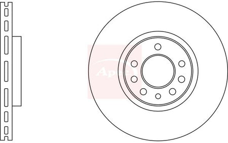 Apec DSK3243 Brake Disc - 1
