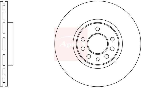 Apec DSK3243 Brake Disc - 1