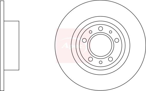 Apec DSK3246 Brake Disc - 1