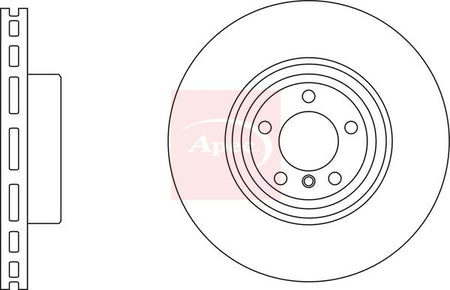 Apec DSK3249 Brake Disc - 1