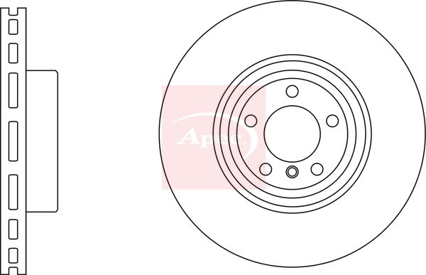 Apec DSK3249 Brake Disc - 1