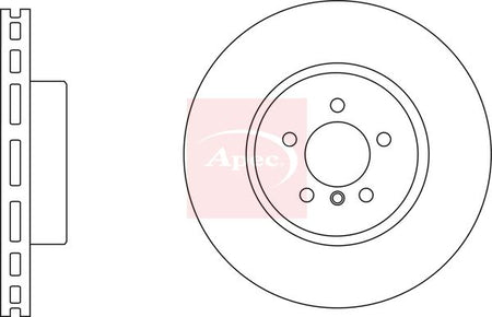 Apec DSK3254 Brake Disc - 1