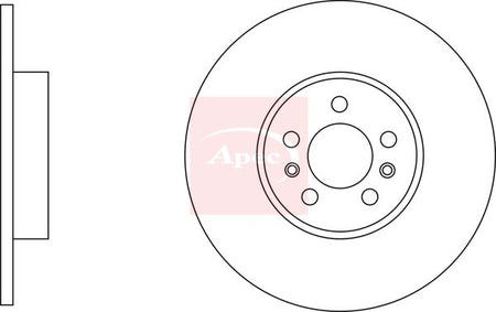 Apec DSK3259 Brake Disc - 2