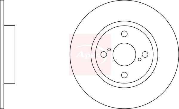 Apec DSK325 Brake Disc - 1