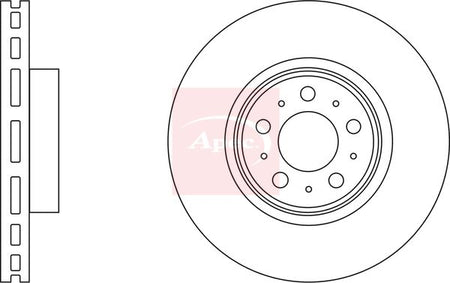 Apec DSK3261 Brake Disc - 1