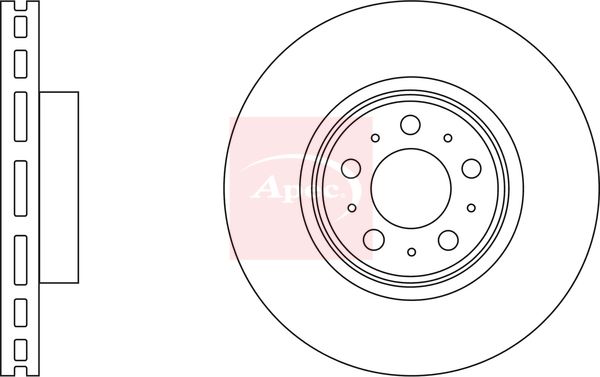 Apec DSK3261 Brake Disc - 1