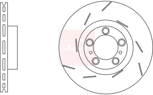 Apec DSK3262 Brake Disc - 1