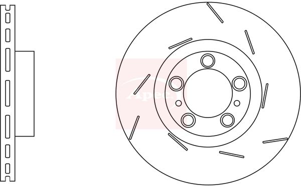 Apec DSK3263 Brake Disc - 1