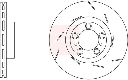 Apec DSK3263 Brake Disc - 1