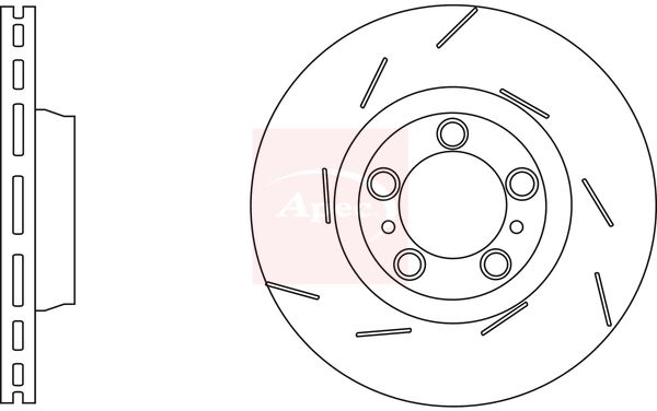 Apec DSK3264 Brake Disc - 1