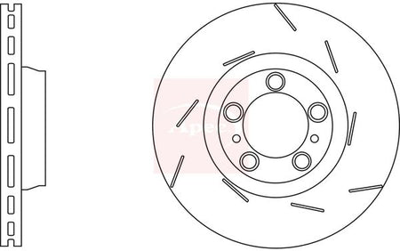 Apec DSK3265 Brake Disc - 1