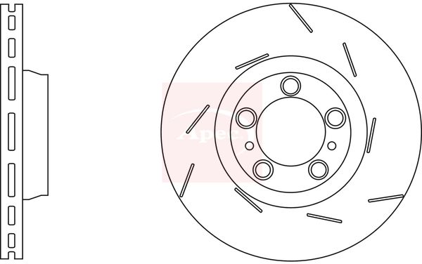 Apec DSK3265 Brake Disc - 1