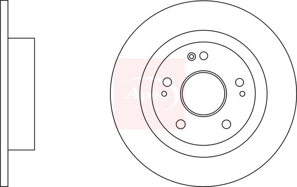 Apec DSK3266 Brake Disc - 1