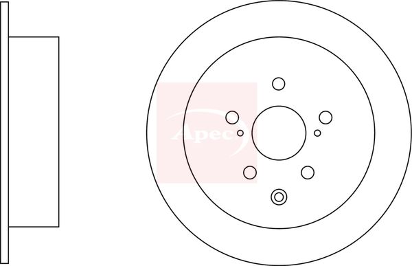 Apec DSK3271 Brake Disc - 1