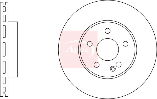 Apec DSK3272 Brake Disc - 1