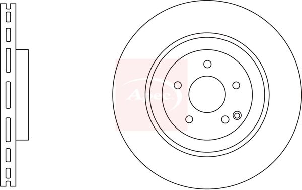 Apec DSK3273 Brake Disc - 1