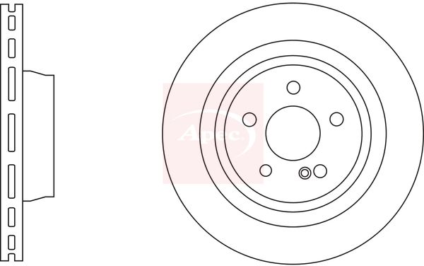 Apec DSK3274 Brake Disc - 1