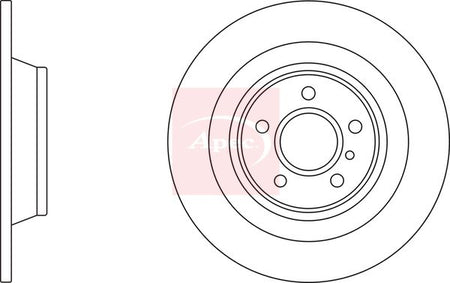 Apec DSK3275 Brake Disc - 1